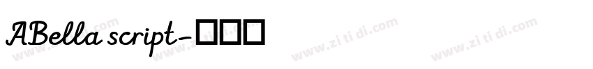 ABella script字体转换